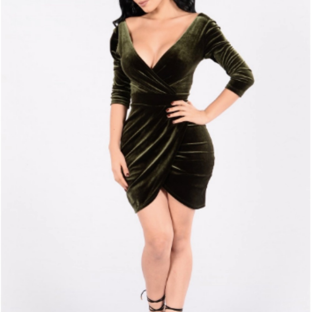 Velvet FashionNova Dress ONLY WORN ONCE